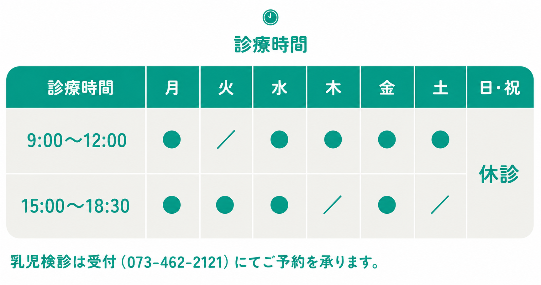 診療時間表